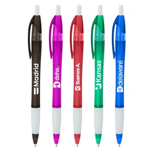 Slimster Translucent Gripped Click Pen