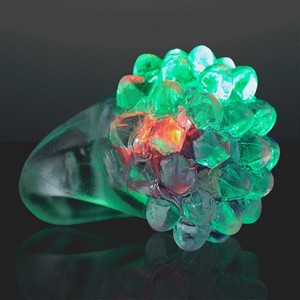 Slow Color Change LED Soft Bubble Rings - BLANK