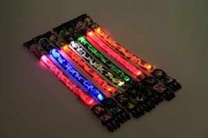 Small LED Dog Collar w/Camouflage Pattern (0.98"x16.9")