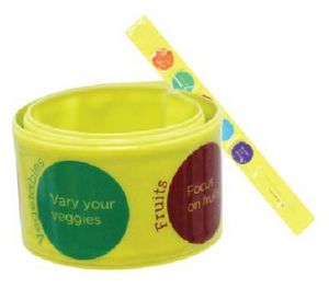 Small Vinyl Slap Bracelet w/ CMYK Logo