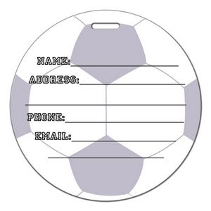 Soccer Ball Shaped Luggage Tag