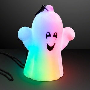 Soft Ghost Necklace with Slow Color Change Lights - PRINTED