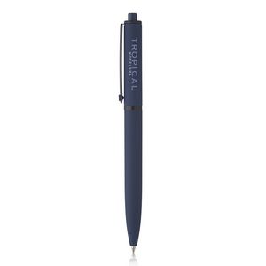 Solid Rubber Coated Plastic Ballpoint Pens