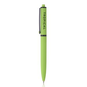 Solid Rubber Coated Plastic Ballpoint Pens