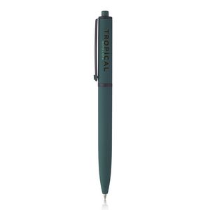 Solid Rubber Coated Plastic Ballpoint Pens