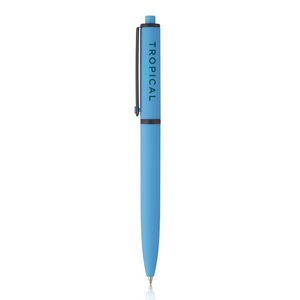 Solid Rubber Coated Plastic Ballpoint Pens