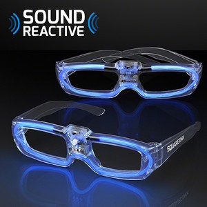 Sound Reactive LED Blue Party Shades