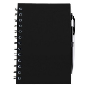 SpiralScript 5.5 x 7 Plastic Spiral Journal with Pen