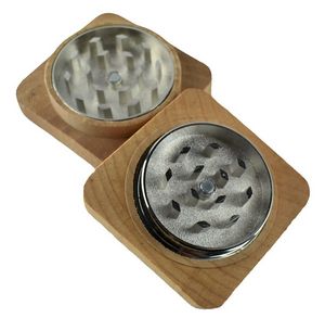 Square Wooden Herb Grinder