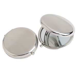 Stainless Steel Folding Pocket Makeup Mirror