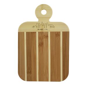 Striped Paddle Miami City Skyline Board