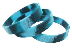 Swirl Embossed Silicone Wristband