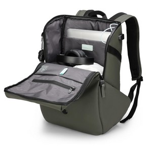 SwissDigital® LAMONE USB Charging Port Stylish LED Backpack