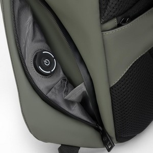 SwissDigital® LAMONE USB Charging Port Stylish LED Backpack
