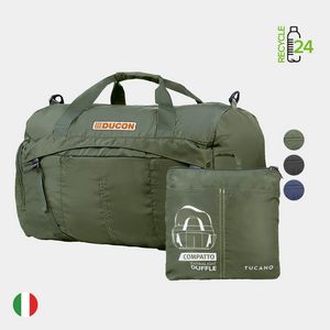 TUCANOÂ® - Italy COMPATTO ECO Recycled Exclusive Foldable Duffle Bag