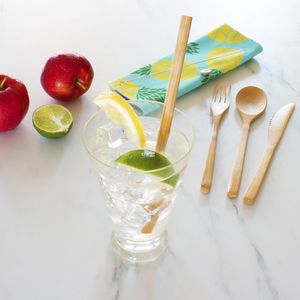 Take-Along Flatware Pineapple Utensil Roll