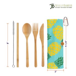 Take-Along Flatware Pineapple Utensil Roll