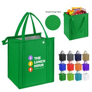 Thermal Non-Woven Grocery Cooler Bag (Screen Print) Ocean