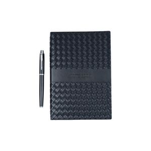 TiTUSÂ® Sahara Duo â€“ PU Leather A5 Notebook & Chrome Trim Ballpoint Pen Gift Set
