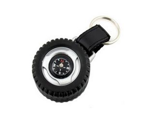 "Tire" Key-Ring w/ Compass