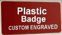 TopLine Hard Plastic Name Tag