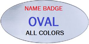 TopLine Oval Name Tag