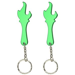 Torch Fire Bottle Opener Keychain