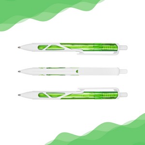 Translucent Barrel Retractable Ballpiont Pen