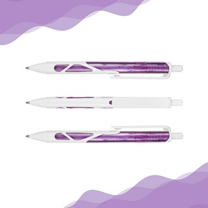 Translucent Barrel Retractable Ballpiont Pen