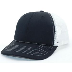 True American Made 6-Panel White Mesh Trucker Cap