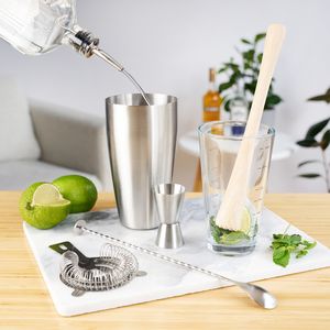 True® 7 Piece Barware Set
