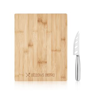 True® Bamboo Board & Knife Set