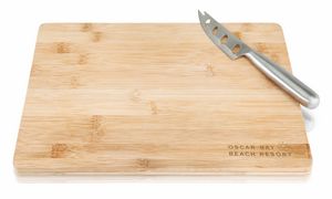 TrueÂ® Bamboo Board & Knife Set