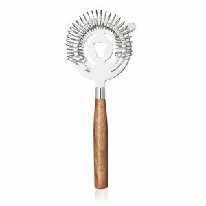 TrueÂ® Cocktail Strainer with Acacia Handle