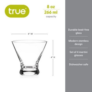True® Stemless Martini