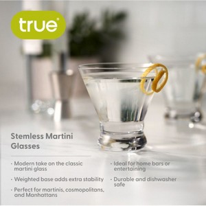 True® Stemless Martini