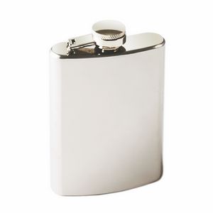 TrueÂ® TrueFlaskâ„¢: 4 oz Stainless Steel Flask