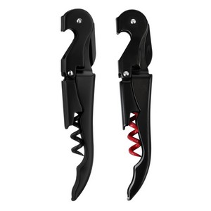 Truetapâ„¢ Matte Black Double Hinged Corkscrew