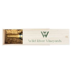 Twine LivingÂ® 1-Bottle Paulownia Wood Champagne Box
