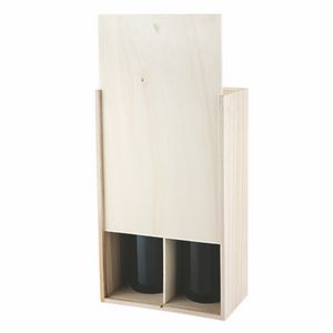 Twine LivingÂ® 2-Bottle Paulownia Wood Wine Box