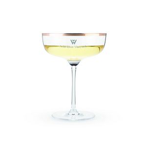 Twine LivingÂ® Copper Rim Crystal Coupe