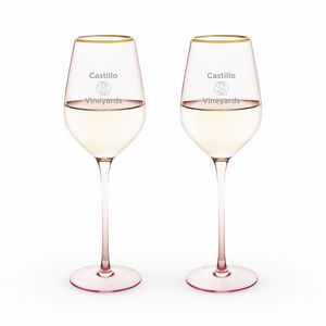 Twine LivingÂ® Rose Crystal White Wine Glass