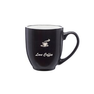 Two-Tone Black Matte Ceramic Mug