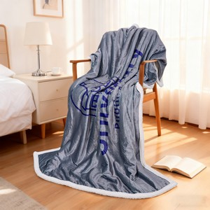 Ultra Soft Plush Flannel Throw Sherpa Blanket (50"X 60")