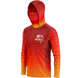 Unisex 170 GSM Sunproof SPF 50+ Fishing Long Sleeve Hoodie T-Shirt With Neck Gaiter