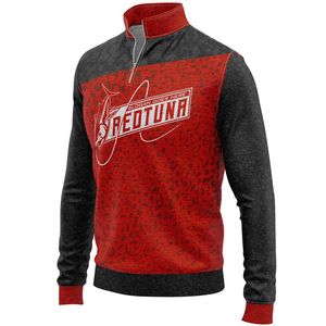 Unisex 310 GSM Interlock Fleece Sublimation Quarter Zip Sweatshirt