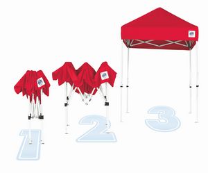VUEâ„¢ Full Bleed Digital Professional Tent w/Steel Frame (5' x 5')