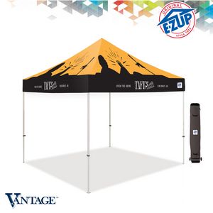 Vantageâ„¢Full-Bleed Digital Print Tent w/Steel Frame (10' x 10')