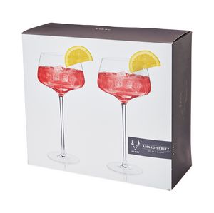 Viski® Angled Crystal Amaro Spritz Glass