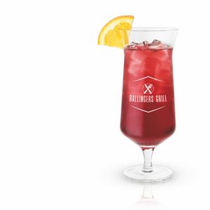 ViskiÂ® Angled Crystal Hurricane Glass